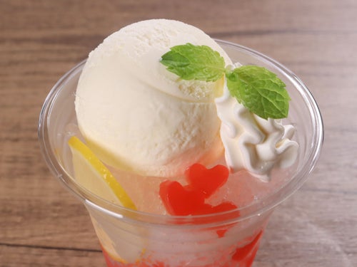 恋するハートのクリームかき氷